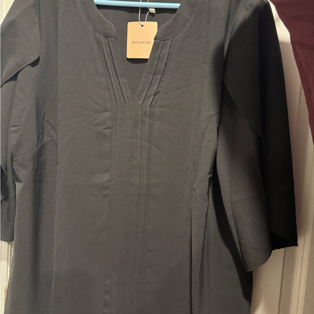 NWT New BloomChic Black and Burgundy Blouses lot 18/20 women’s 2XL shirts tops - Picture 6 of 8